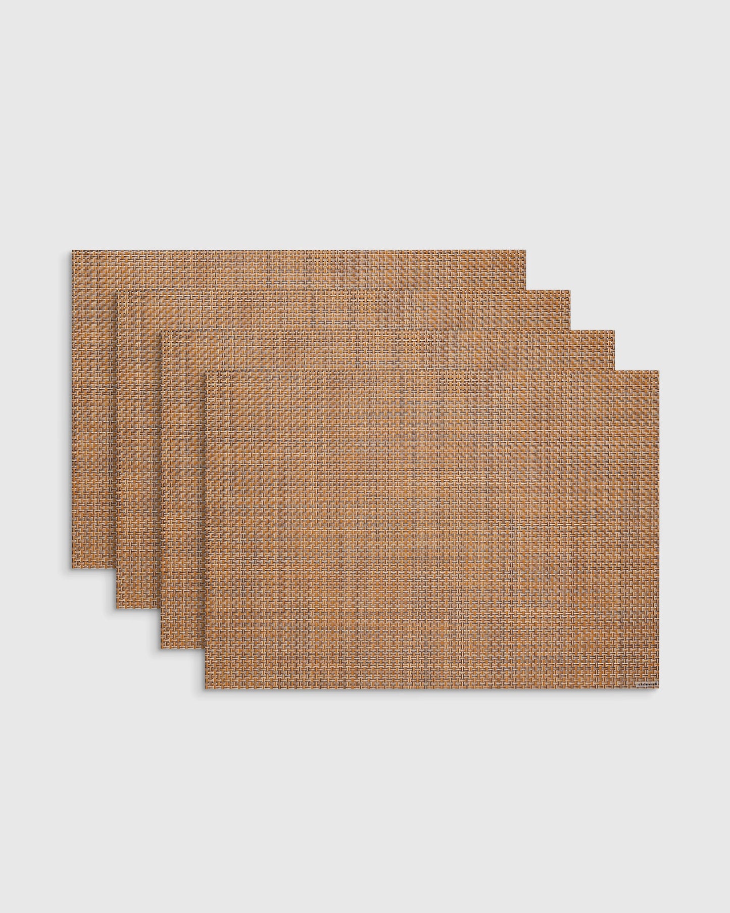 Basketweave Easy-Care Rectangular Placemat, Set of 4 by Chilewich - One Size / Celadon