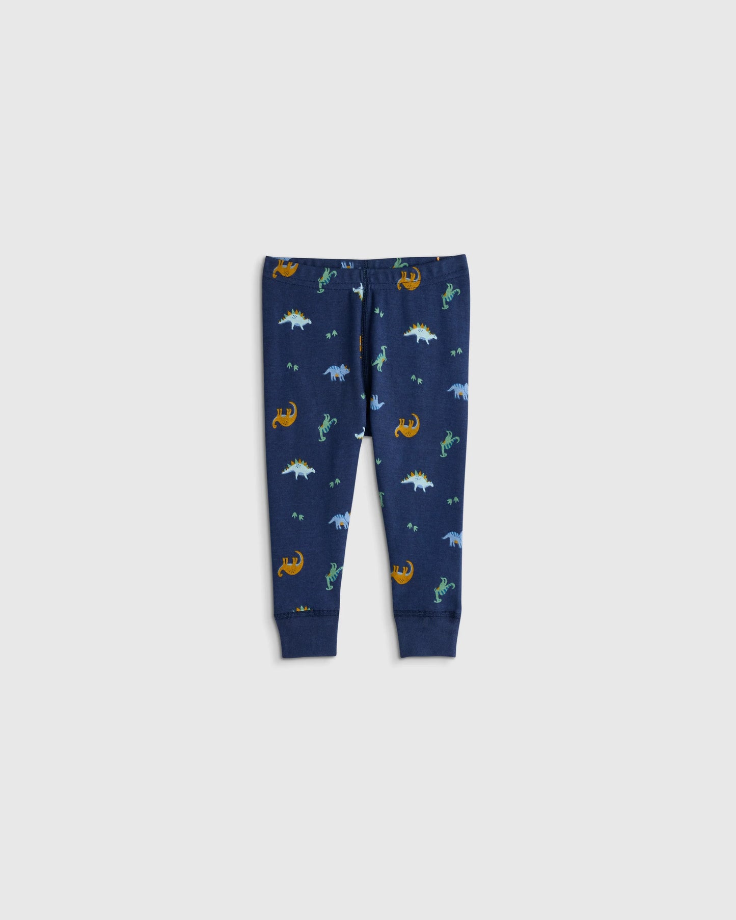 100% Organic Cotton Long Sleeve and Pant Pajama Set - 12-18M / Navy Stripe
