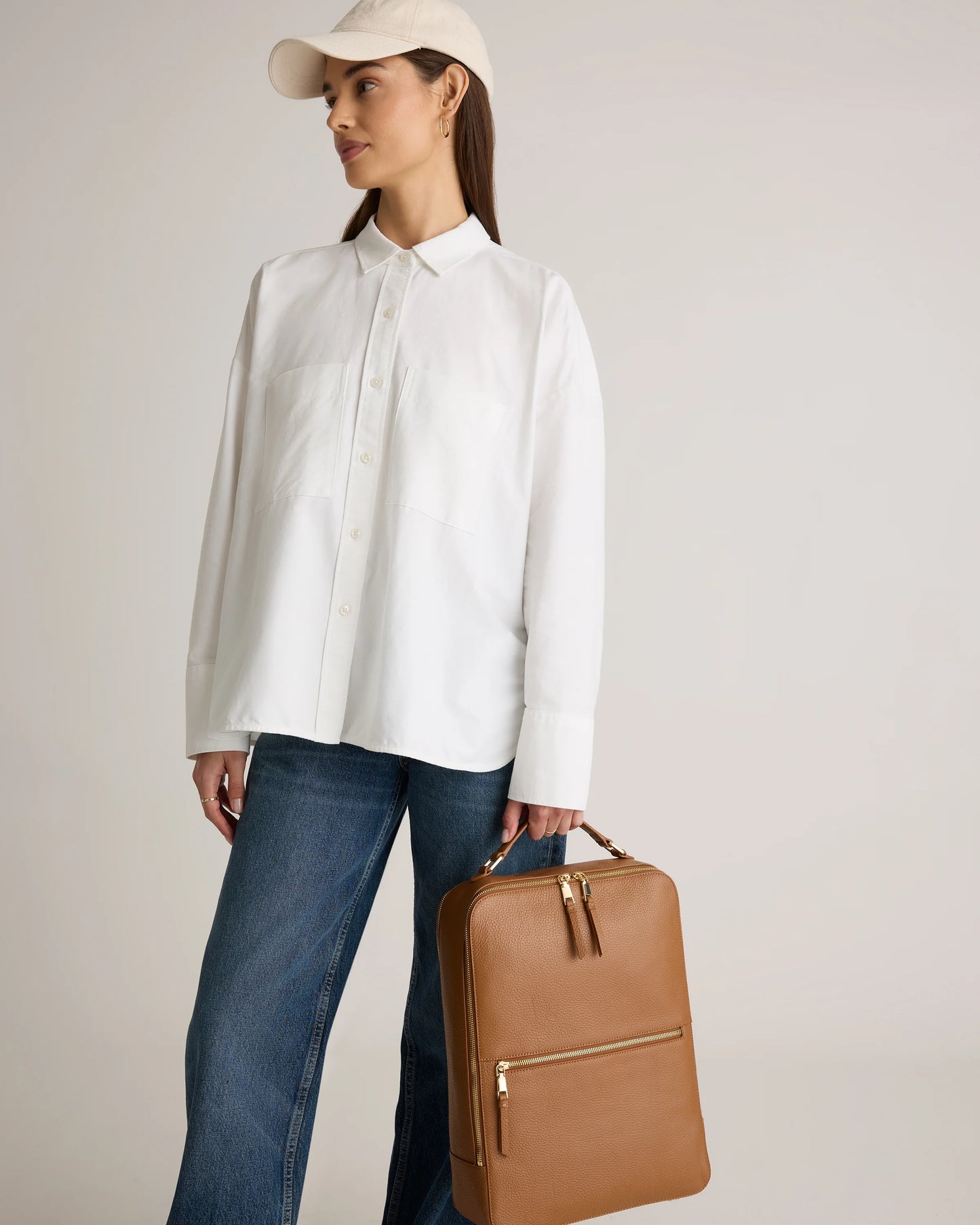Marlow Laptop Backpack - One Size / Soft Ivory