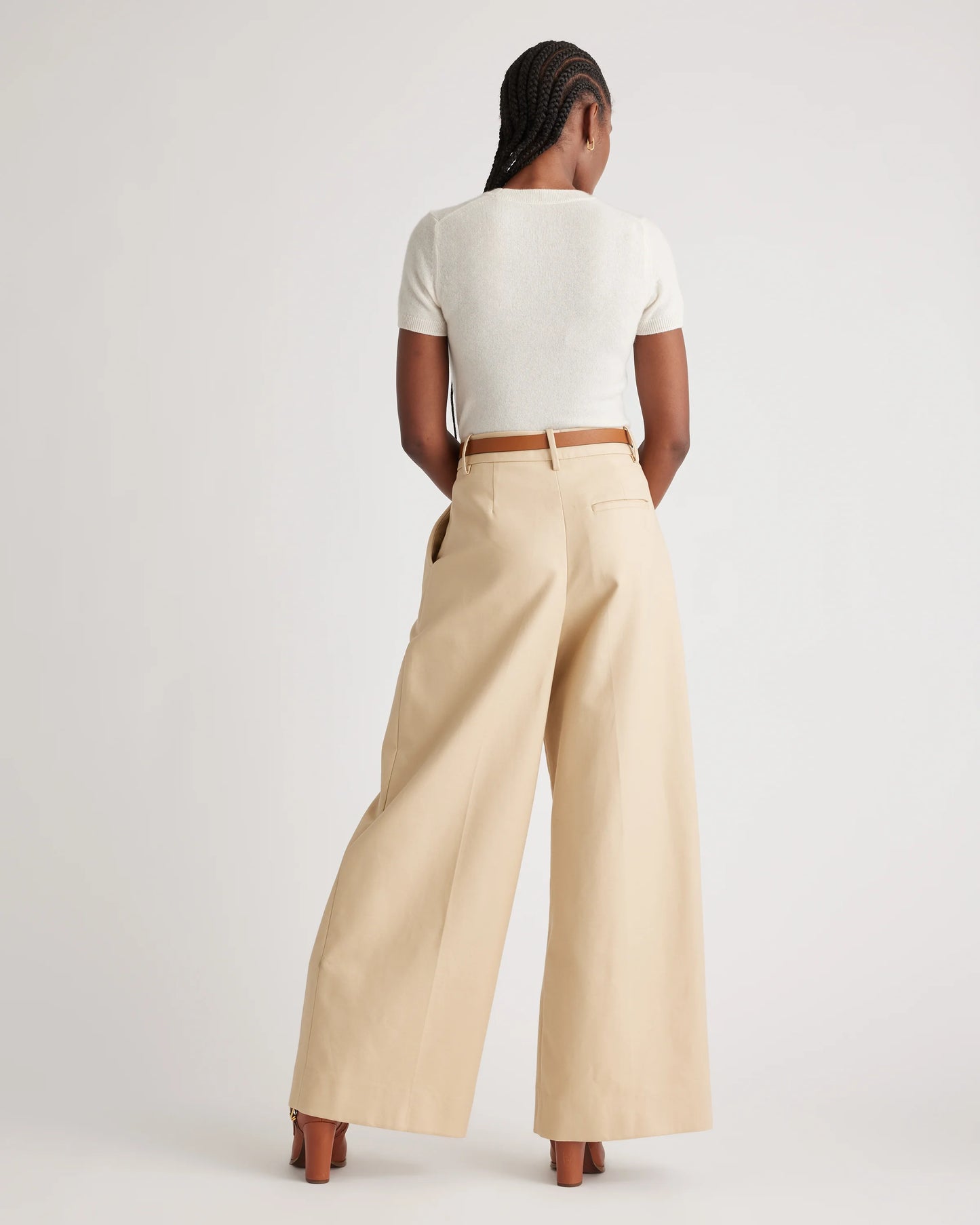 Mongolian Cashmere Tee - XS / Pale Custard Yellow