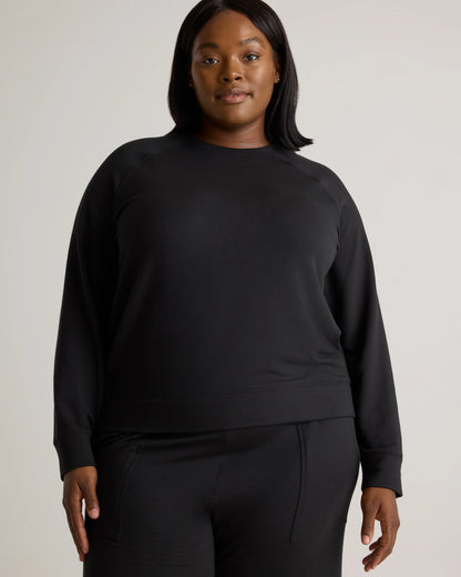 SuperSoft Fleece Crew - 1X / Dried Fig