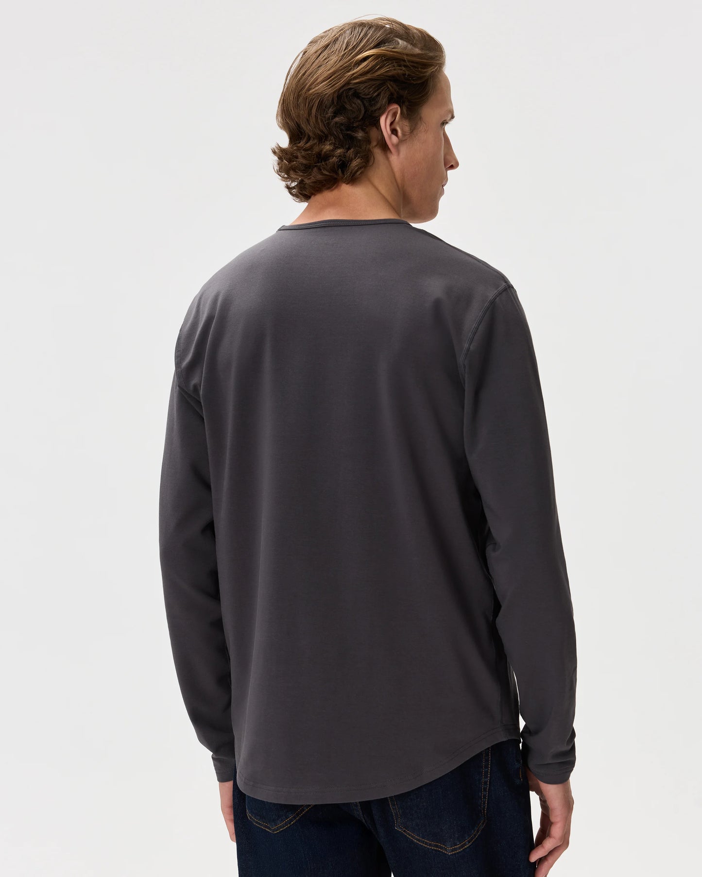 Flex Curve Long Sleeve Tee (3-Pack) - S / Black