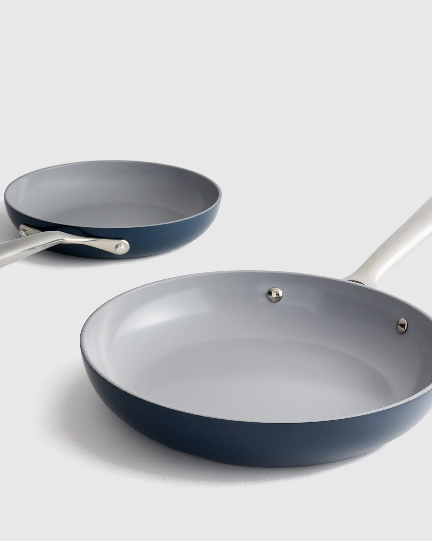 Ceramic Nonstick Frying Pan Set - One Size / Navy