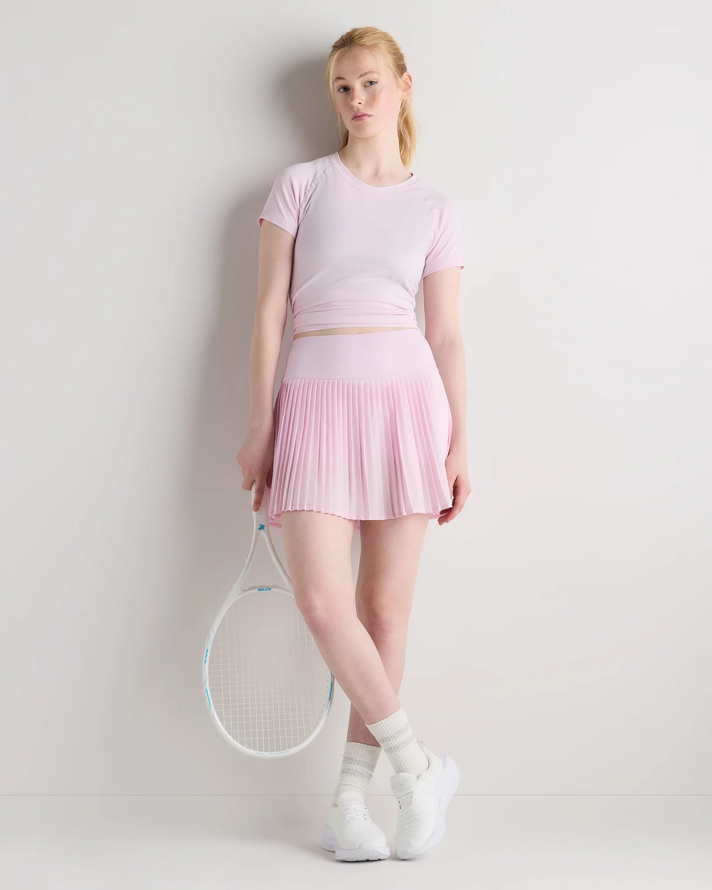 Seamless Waist-Length Tee - XS / Azul Blue