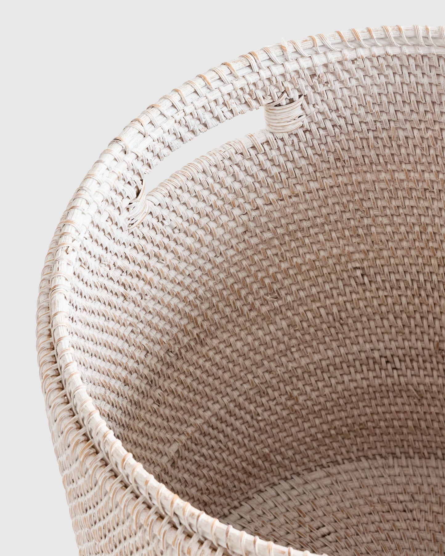 Handwoven Rattan Hamper - One Size / Natural