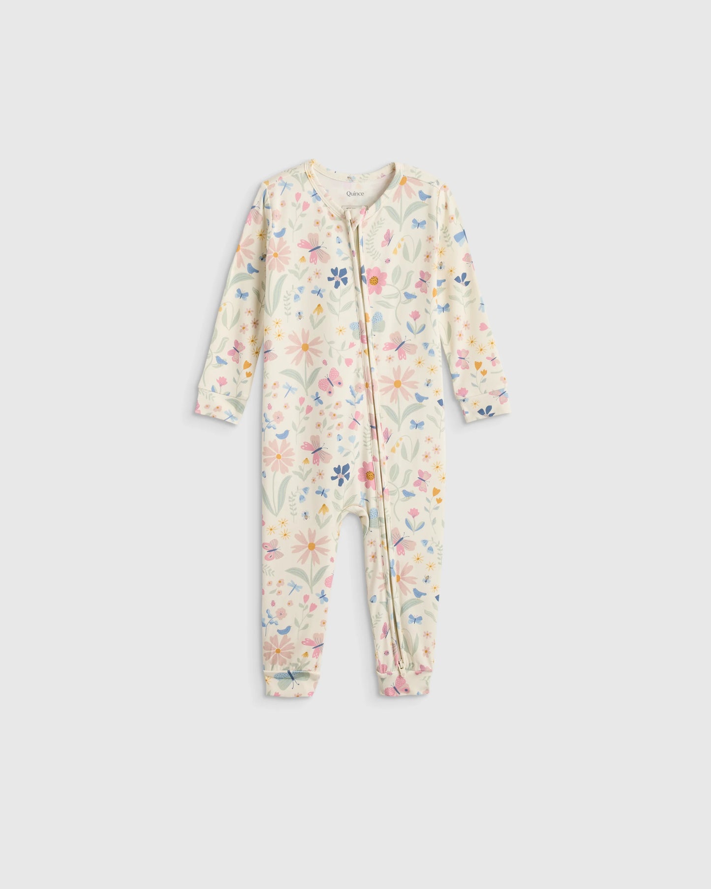 Bamboo One Piece Pajama - 0-3M / Wildflower Dreams