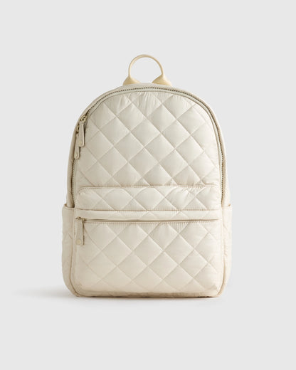 Transit Quilted Commuter Backpack - One Size / Taupe Brown