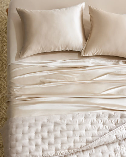 Mulberry Silk Flat Sheet - Queen / Ivory