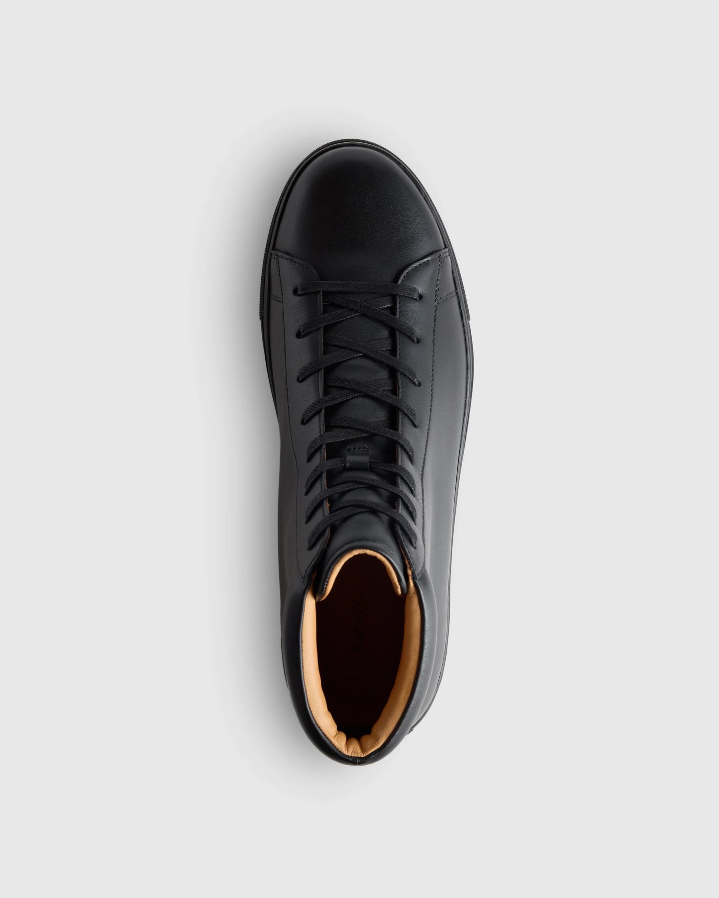 Italian Leather High Top Everyday Sneaker - 7 / White
