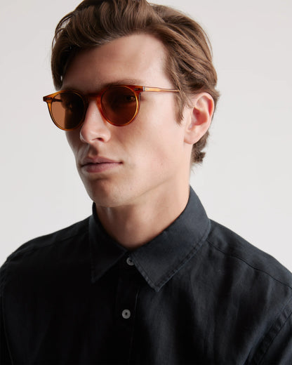Noah Polarized Acetate Sunglasses - Standard / Tortoise with Brown lens