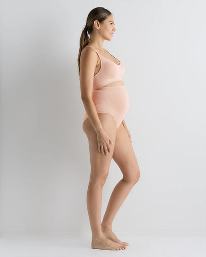 Seamless Nursing Bra - XS / Peach Pink
