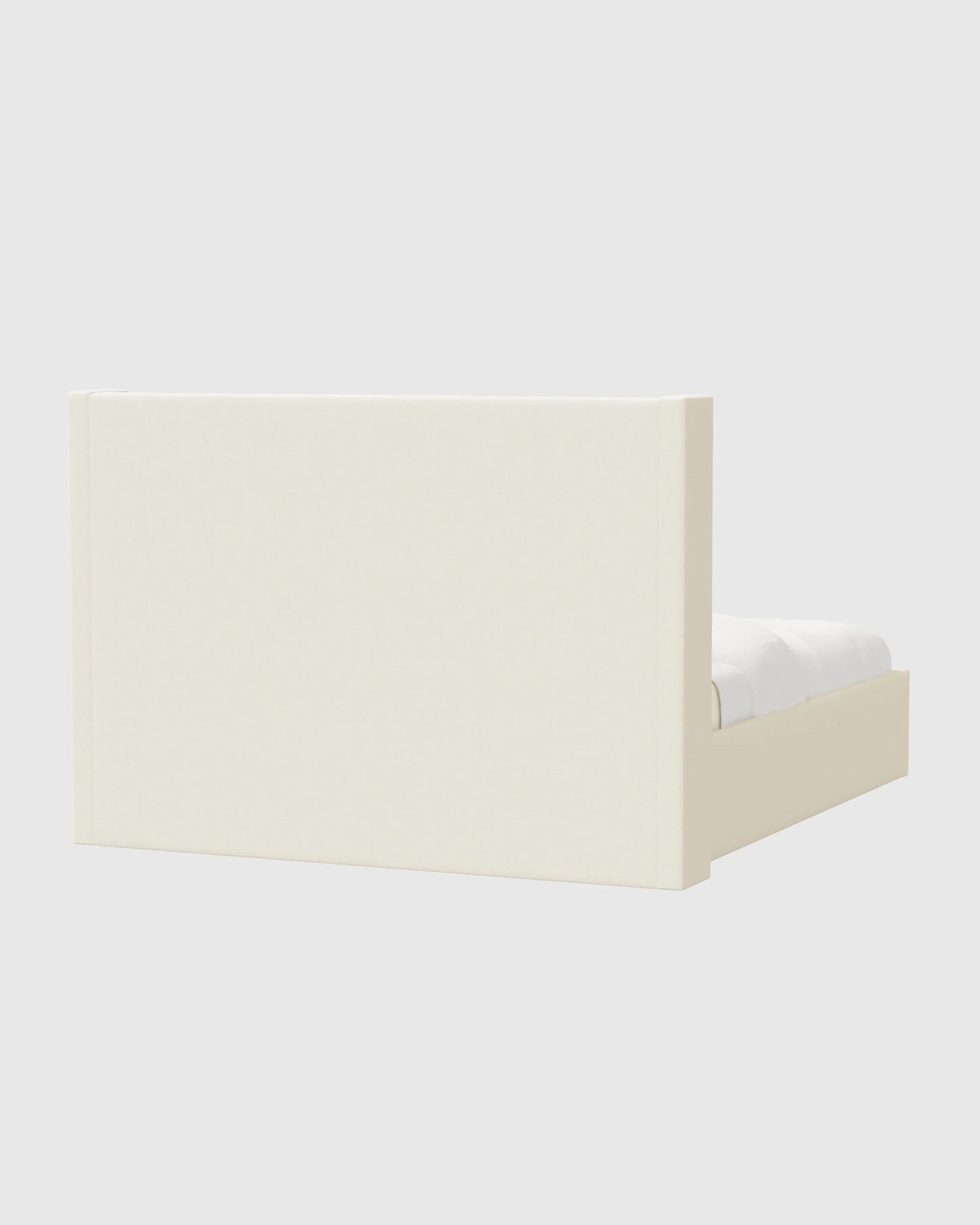 Wingback Bed in Performance Linen Blend - Full / Ivory