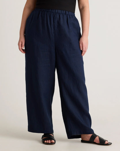 100% European Linen Pants - 1X / Bayberry Olive