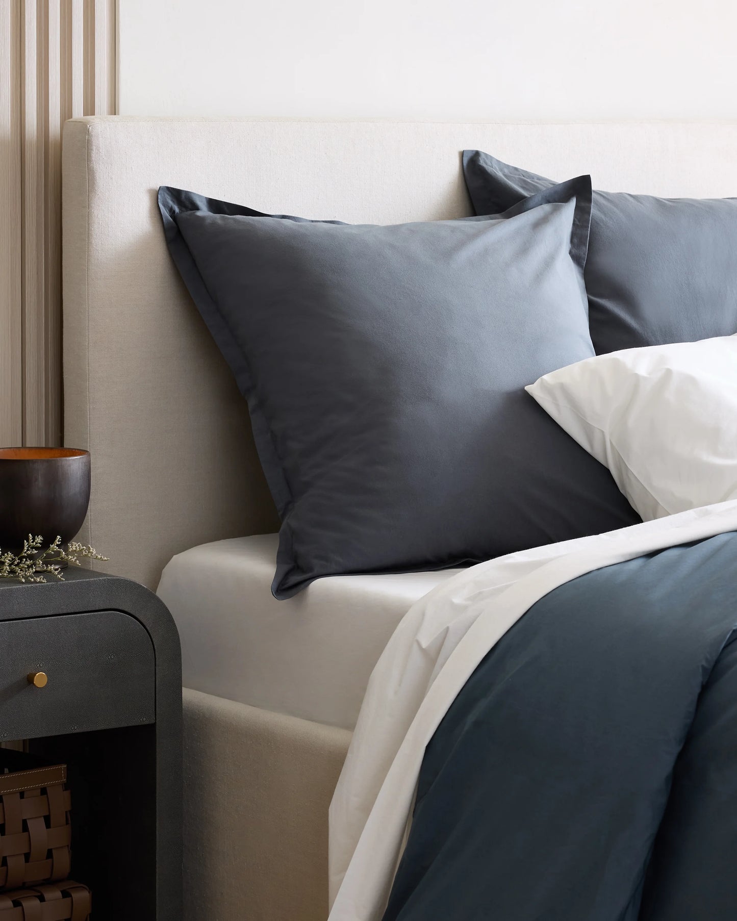 Organic Brushed Cotton Euro Sham - Euro / Dusty Olive