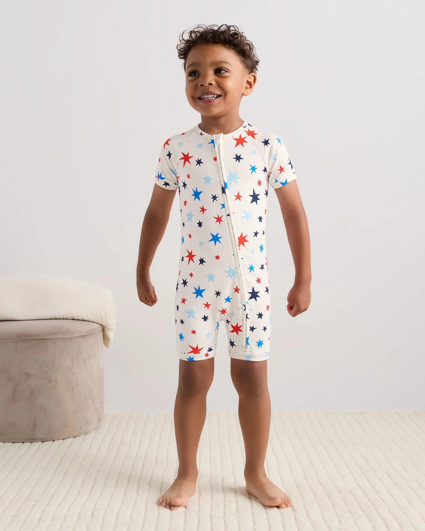 Bamboo Shortie Onesie Pajama - 2T / Sunshine