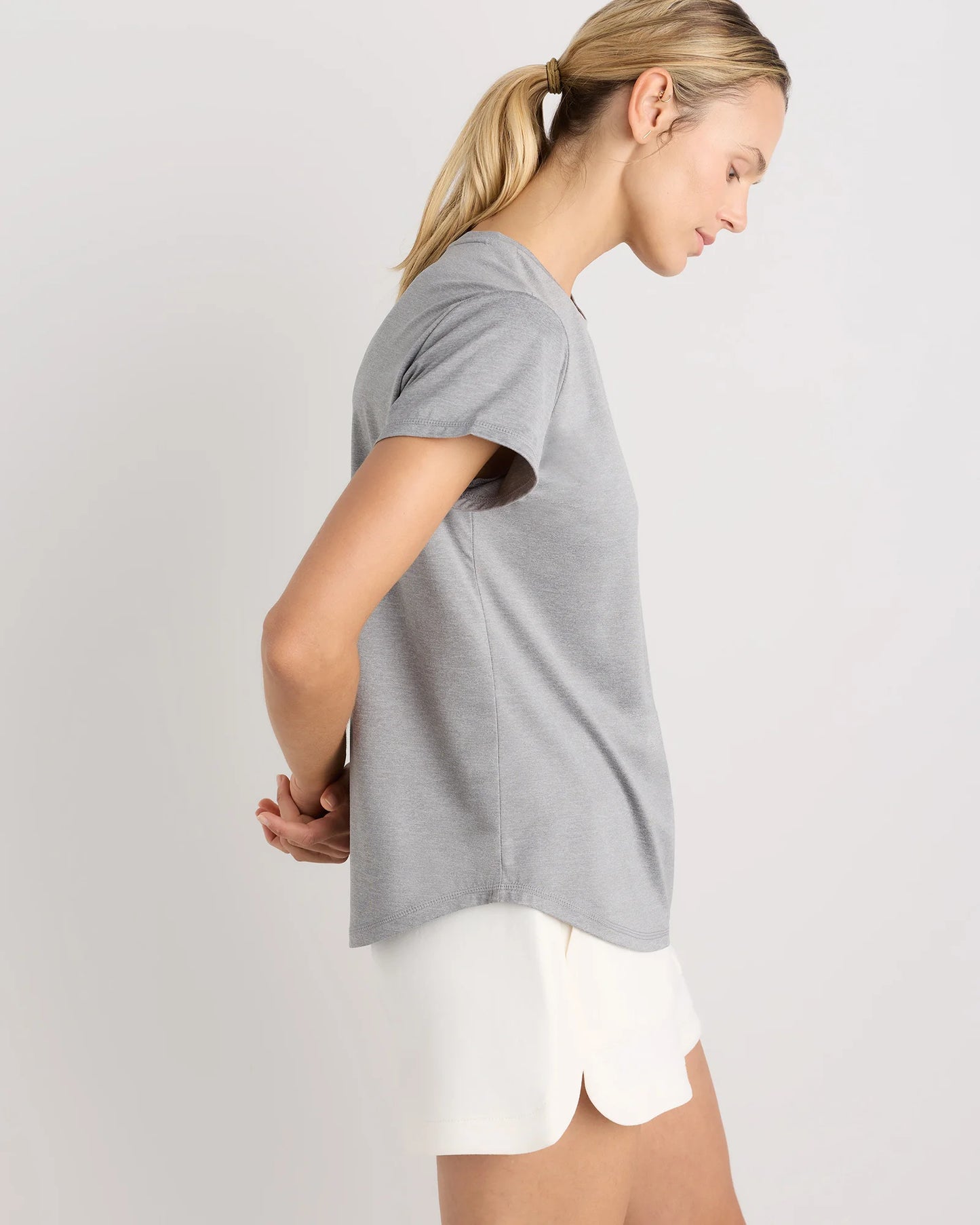 Flowknit Breeze Tee - XS / Heather Green