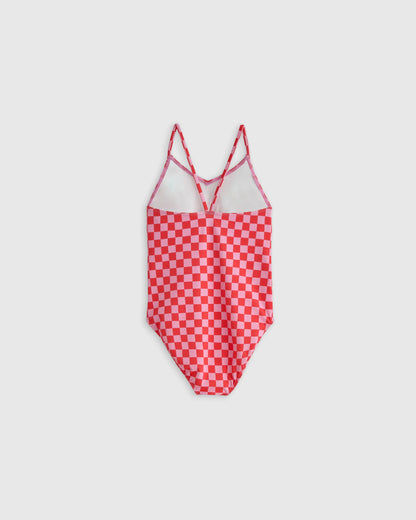One-Piece Swimsuit - 2T / Wavy Fish