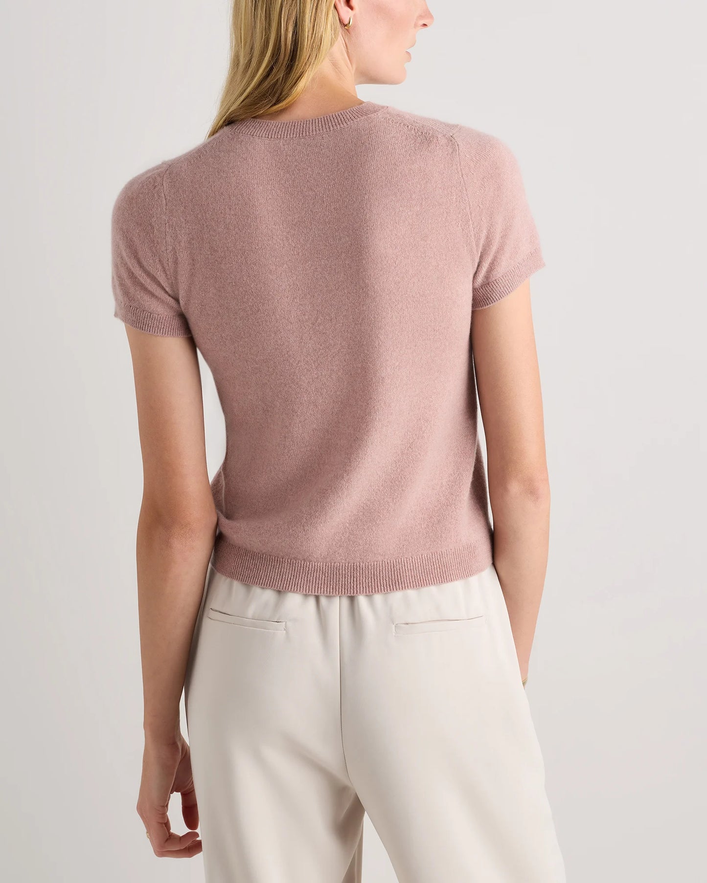 Mongolian Cashmere Tee - XS / Pale Custard Yellow