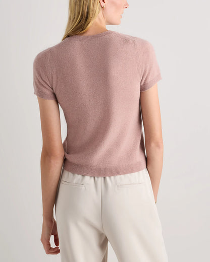 Mongolian Cashmere Tee - XS / Pale Custard Yellow