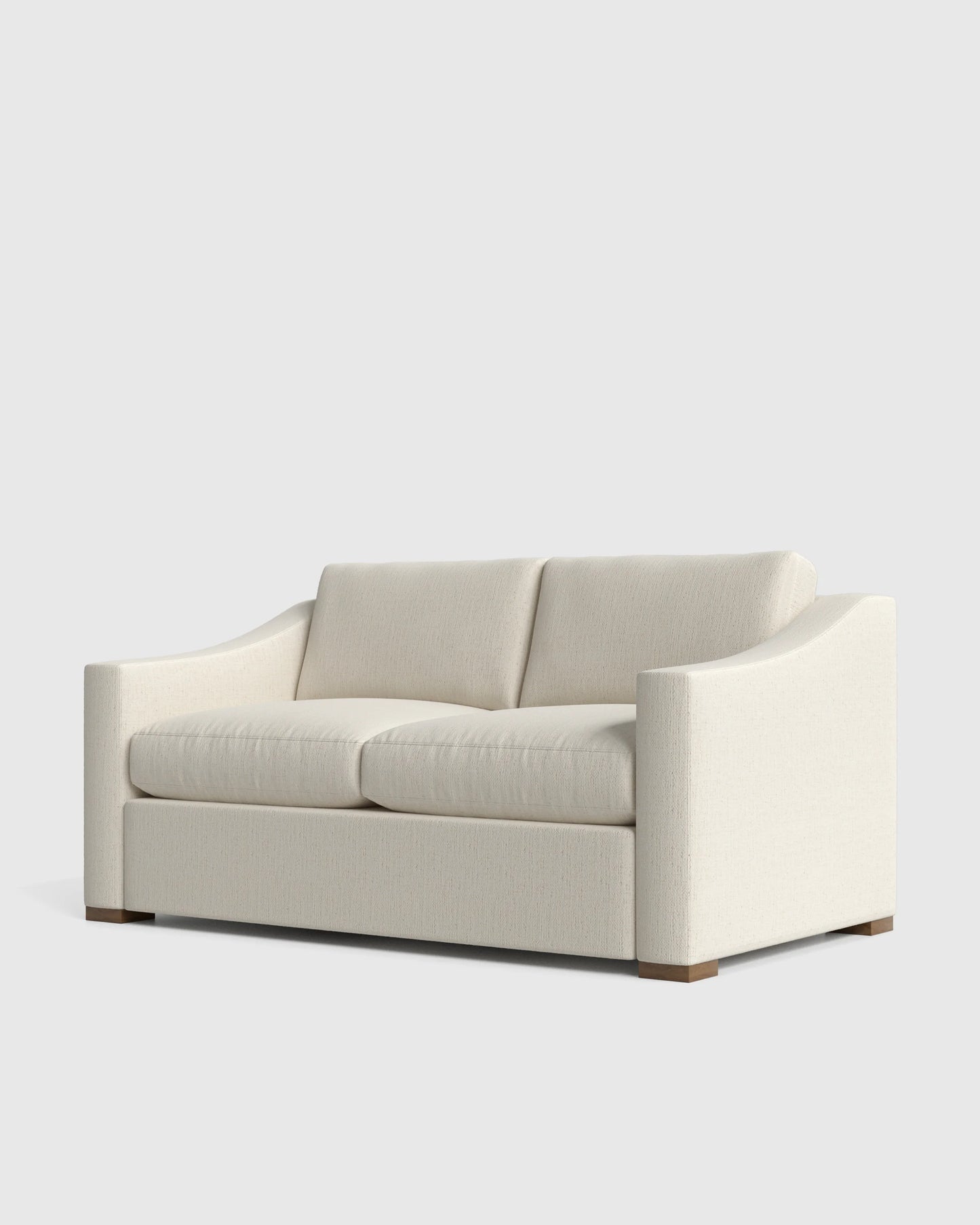 Hollis Slope Arm Sofa in Performance Chenille Linen Blend - 72" / Snow