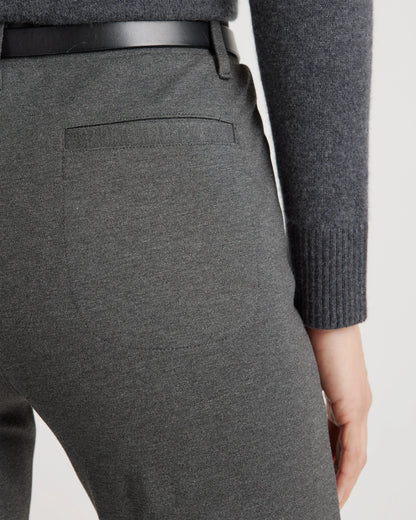 Ultra-Stretch Ponte Straight Leg 4-Pocket Pants - XS / Navy