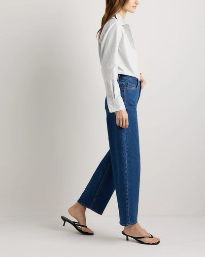 Bella Stretch Barrel Jeans - 24 / Cool Blue