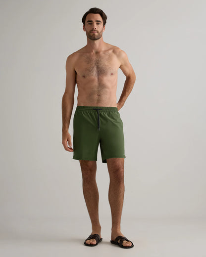Italian Swim Trunks - 7" - XS / Navy Diamond Geo