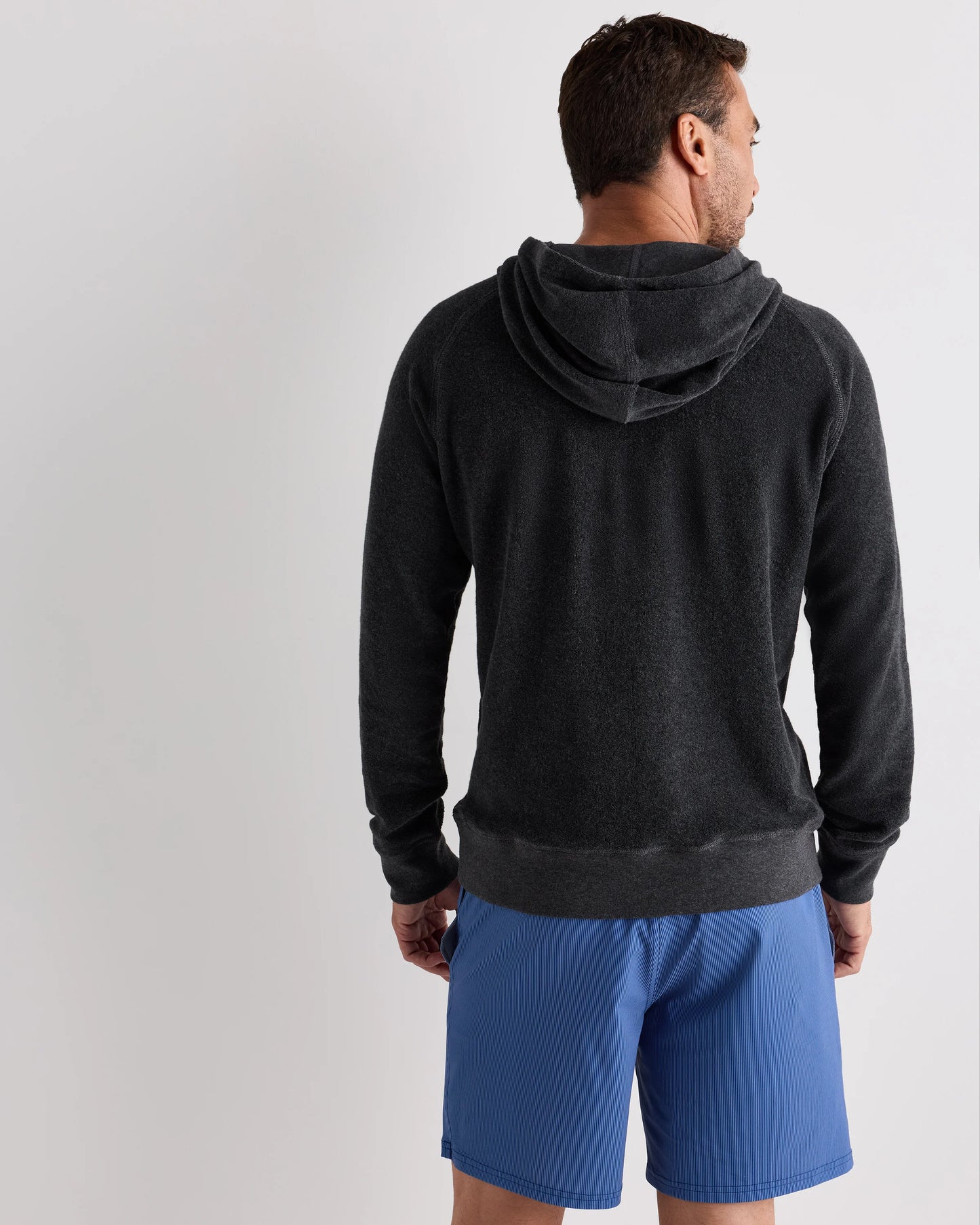 100% Organic Cotton Terry Towel Pullover Hoodie - S / Deep Navy