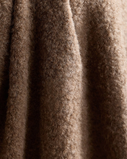 Alpaca Boucle Throw - 50x70 / Ivory