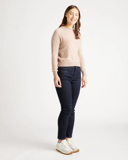 Mongolian Shrunken Cashmere Sweatshirt - XS / True Navy