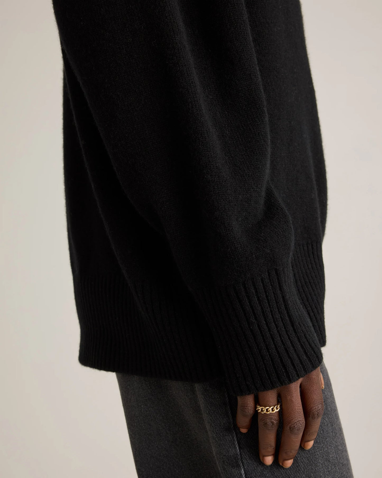 Mongolian Cashmere Oversized V-Neck Sweater - XS / Elk Brown