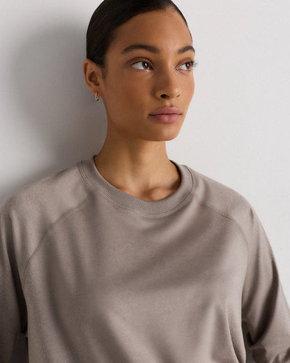 Flowknit Pullover Crew - XS / Heather Deep Navy
