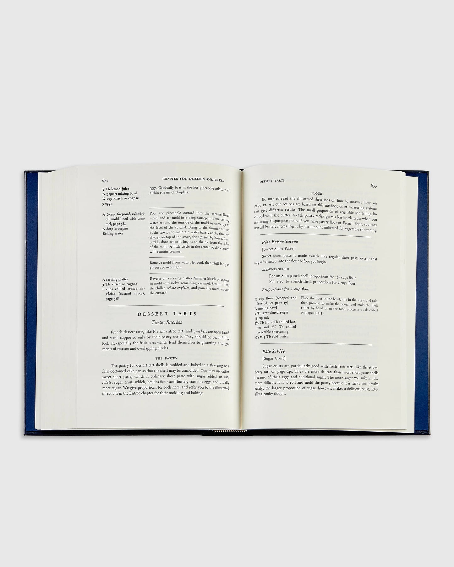 Julia Child Mastering the Art of French Cooking Navy Leather Bound Book - One Size / No Color