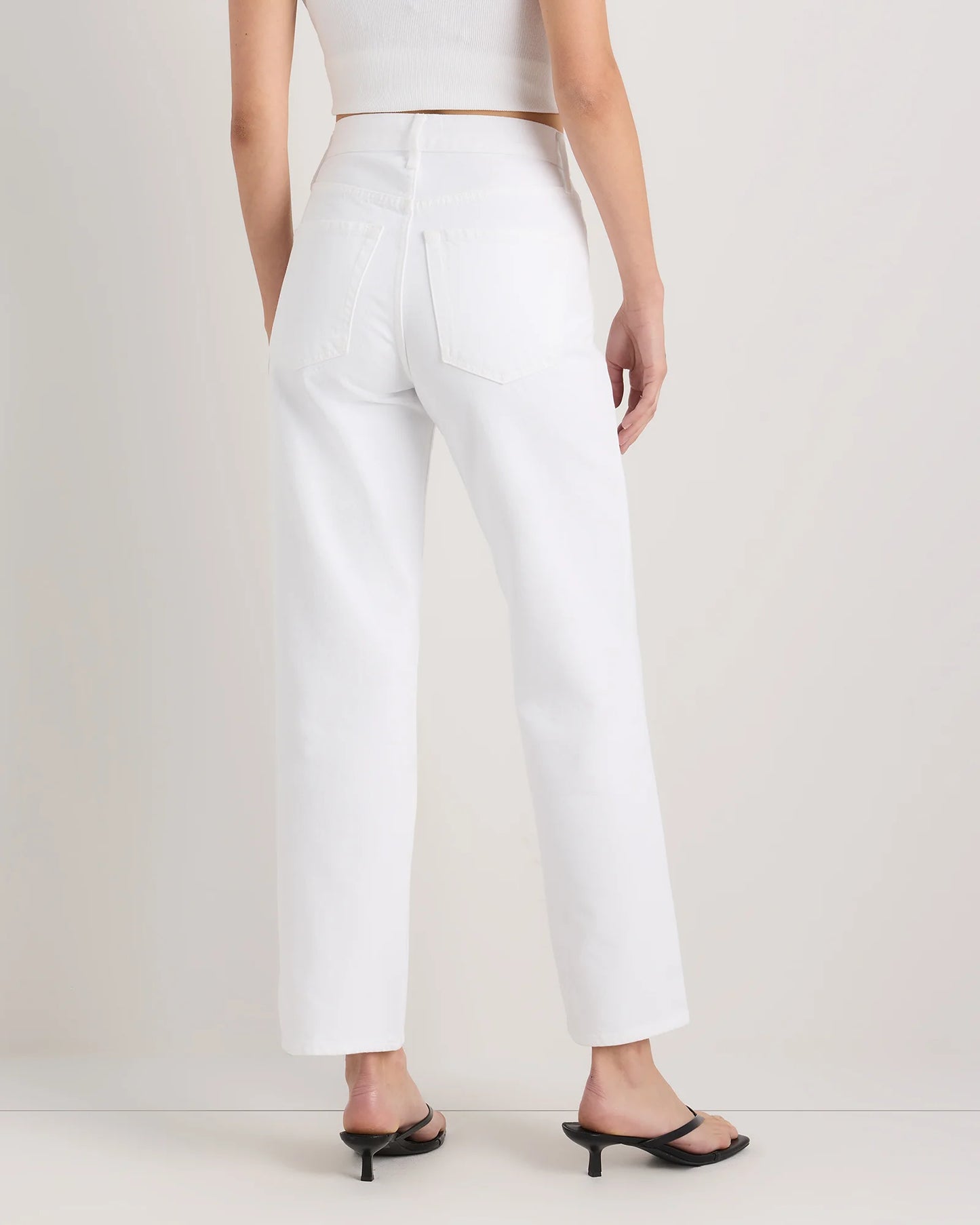 Bella Rigid Straight Jeans - 24 / Powder Blue Raw Hem