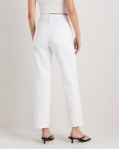 Bella Rigid Straight Jeans - 24 / Powder Blue Raw Hem