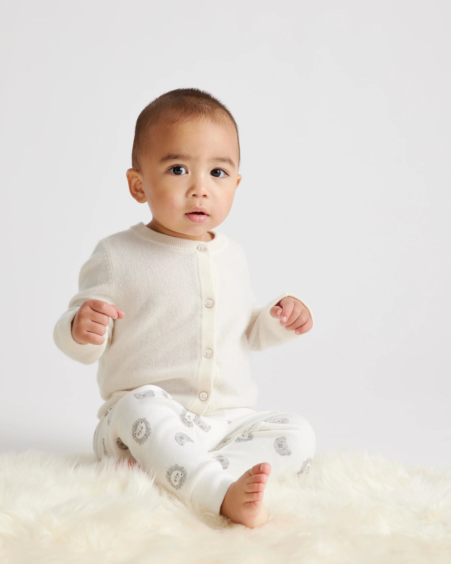 Washable Cashmere Cardigan - 3-6M / True Navy