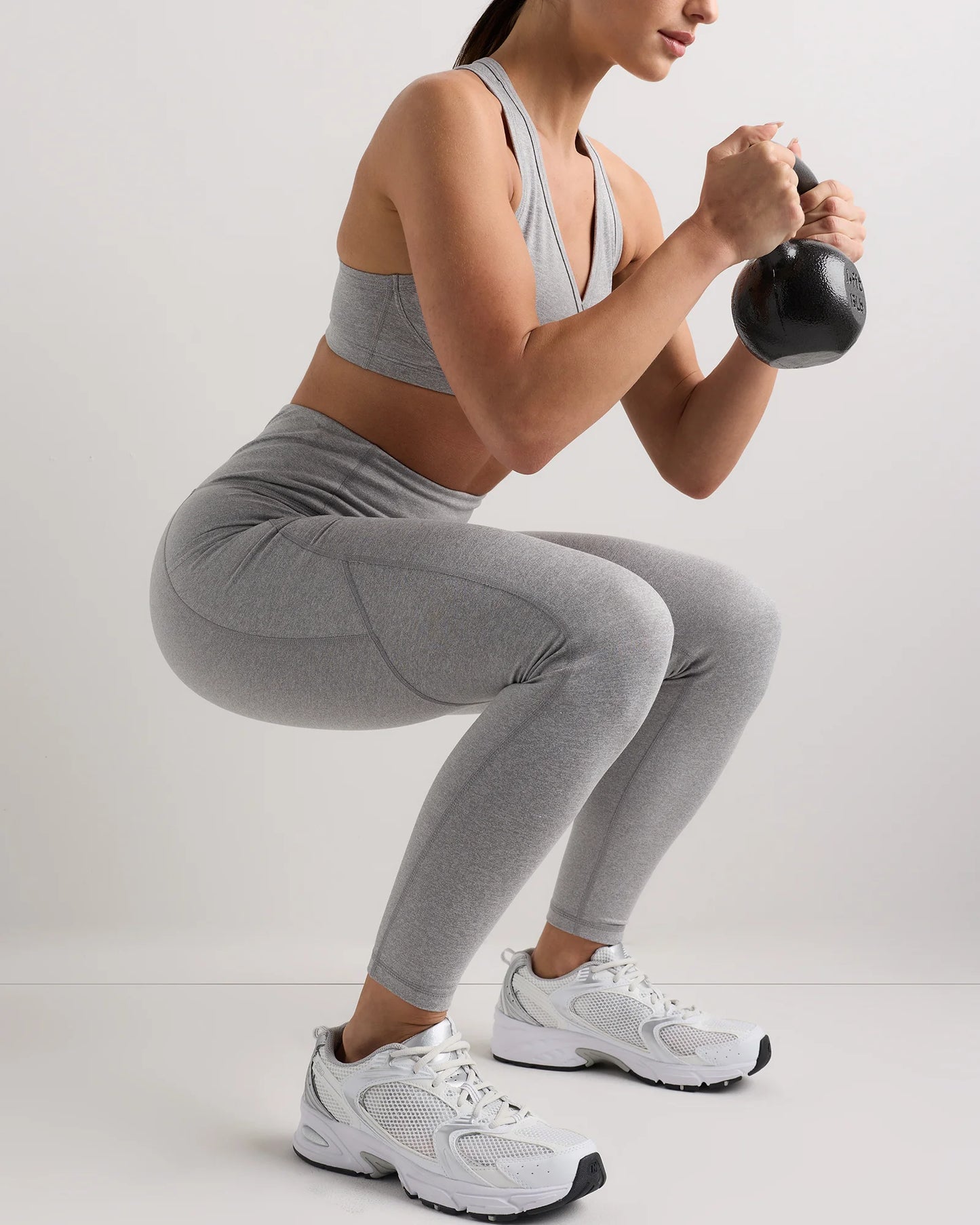 Ultra-Soft High-Rise Pocket Legging - XS / Heather Espresso