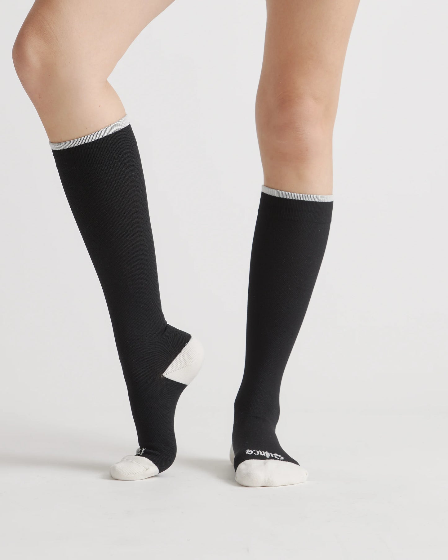 Recycled Maternity Compression Socks 3-Pack - L / White/Black/Grey