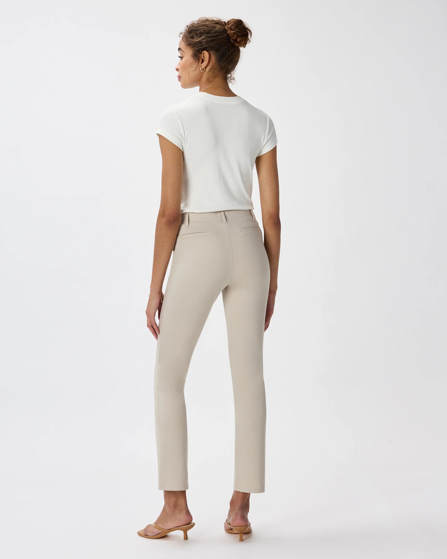 Ultra-Stretch Ponte Straight Leg Pants - XS / Morel Grey