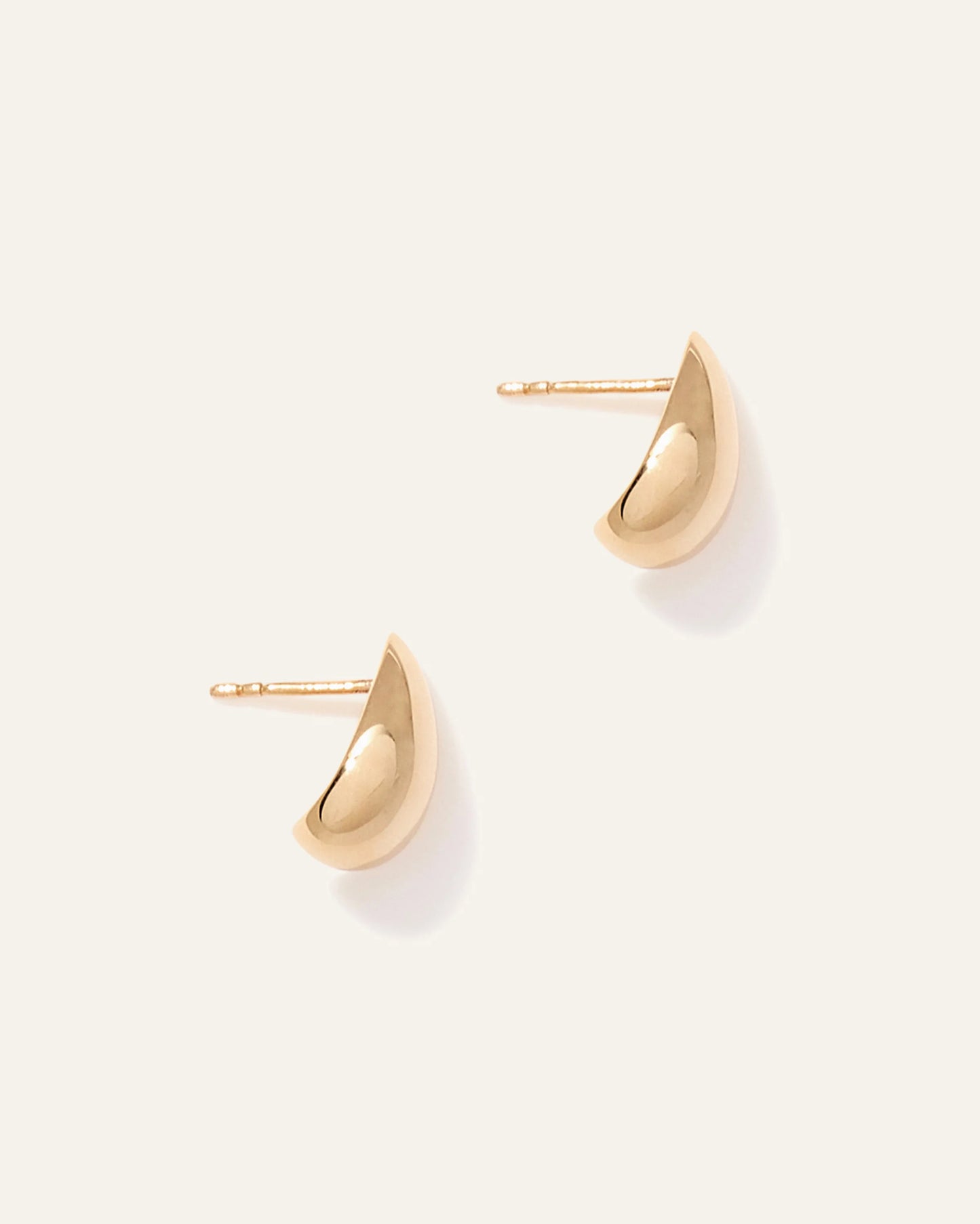 14K Gold Small Teardrop Earrings - One Size / Yellow Gold