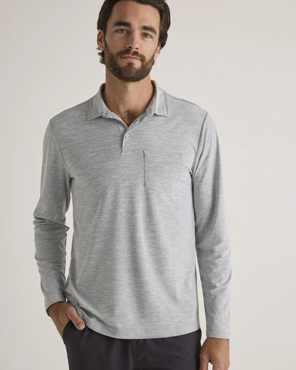 ProPique Performance Long Sleeve Polo - S / Navy