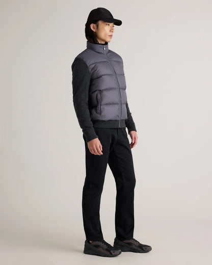 Mixed Media Down and Cashmere Jacket - S / Black