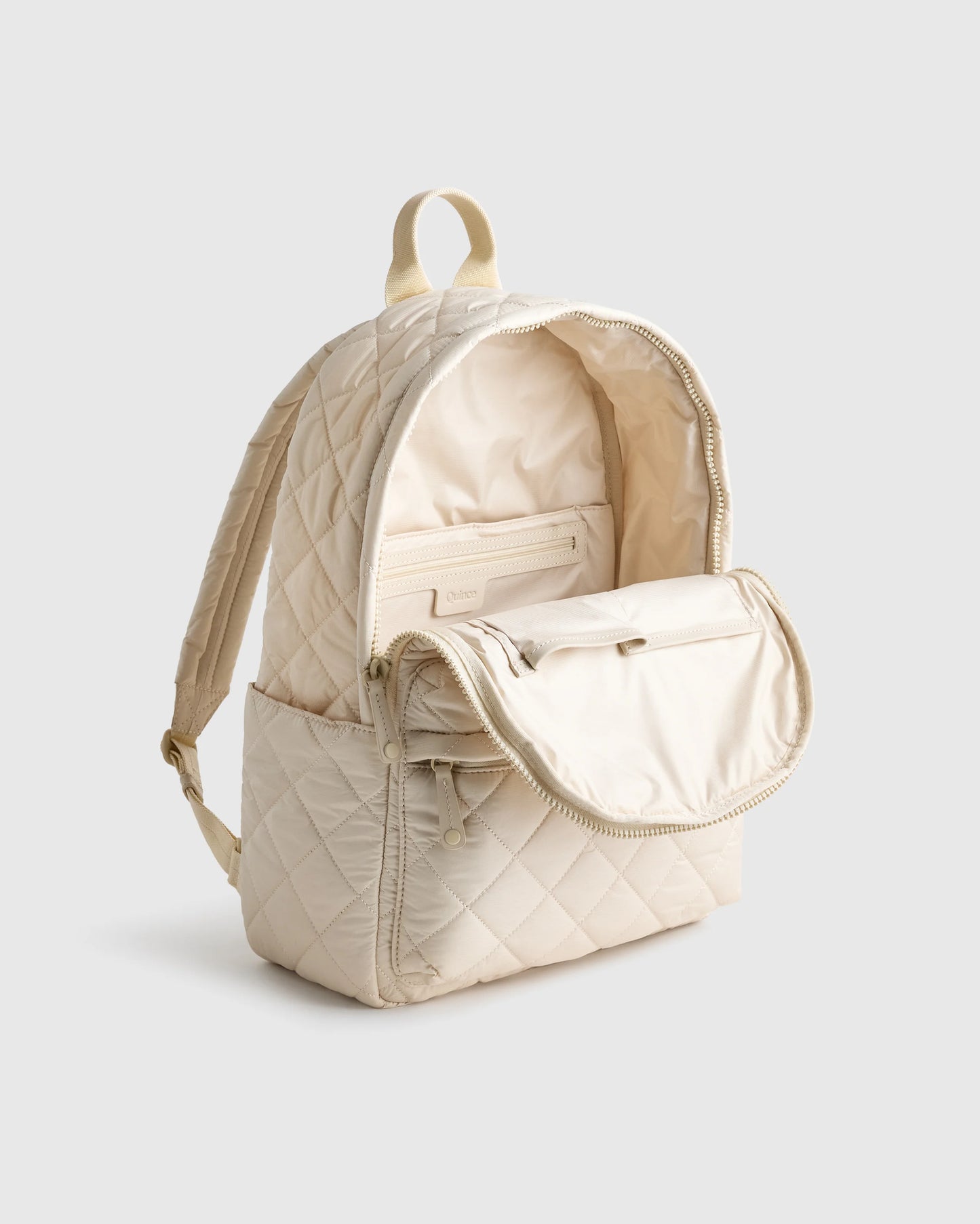 Transit Quilted Commuter Backpack - One Size / Taupe Brown