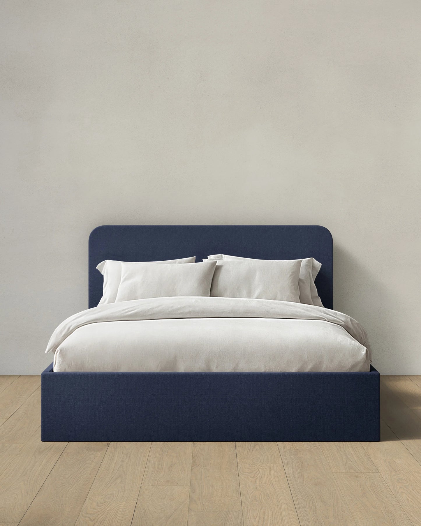 100% Linen Curved Bed - Full / Canvas