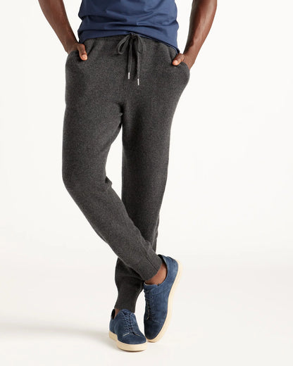 Mongolian Cashmere Jogger - S / Heather Truffle Brown