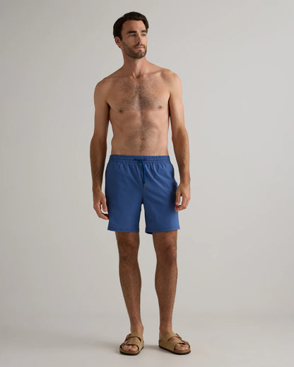 Italian Swim Trunks - 7" - XS / Navy Diamond Geo