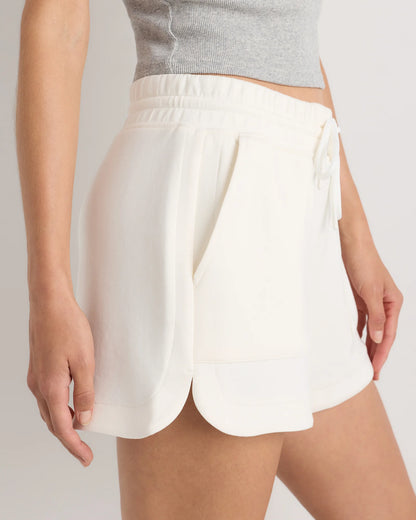 CloudComfort High-Rise Sweatshorts - XS / Pebble Beige