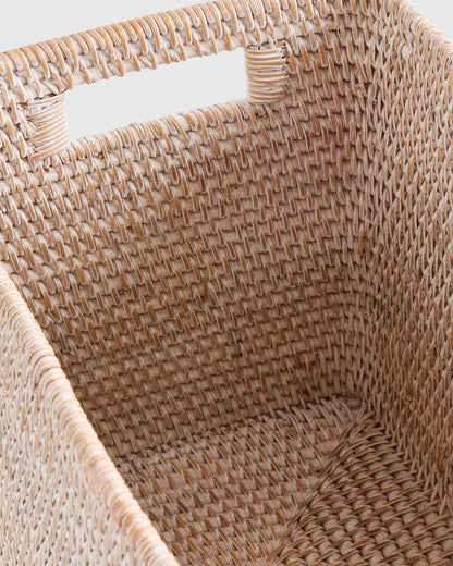 Handwoven Rattan Legal Size Storage Box - One Size / Natural