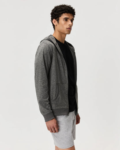 Flowknit Performance Full-Zip Chest Pocket Hoodie - XS / Heather Deep Navy