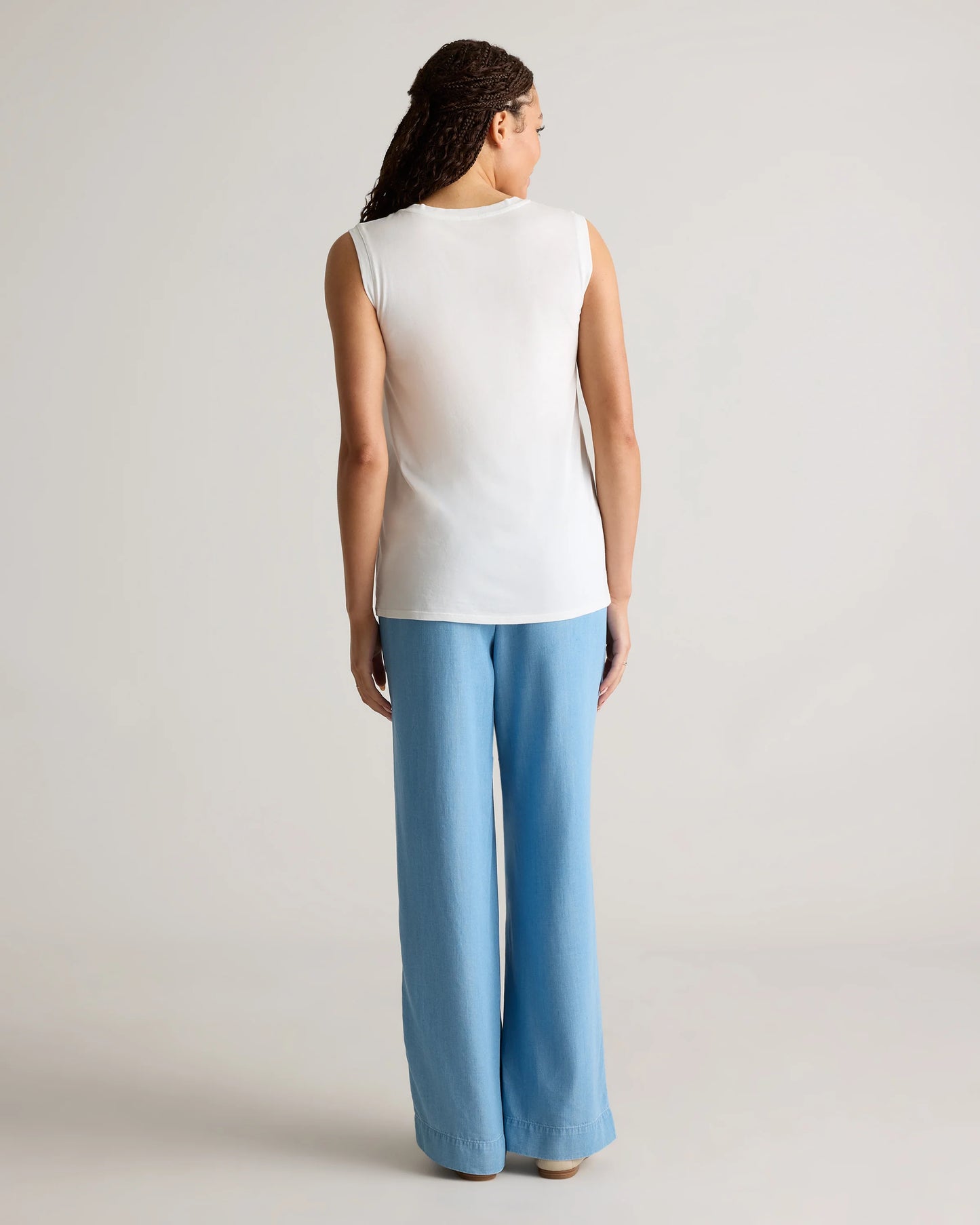 Cotton Modal Muscle Tank - XS / White